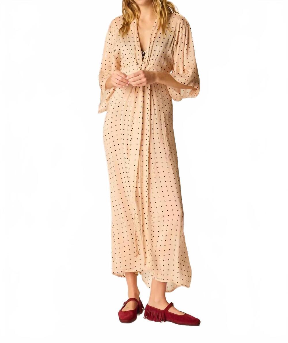 NEW NATALIE MARTIN sarah kimono style-dress in polka dot creme